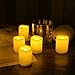CANDLE CHOICE Battery Operated Flameless Votive Candles with Auto Timer Realistic Flickering Fake Tall Electric LED Tea Lights Set Wedding Halloween Christmas Decorations Batteries Included 12 PCS