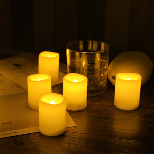 12 PCS Premium Flameless Candles, LED Flameless Votives, Battery
