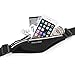 Adjustable Expandable Running Belt, Fitness Weather Resistant Waist Pocket with Reflective Strip for iPhone 6/6 Plus / 6s, Suitable for Biking, Hiking, Black