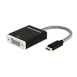 USB C to VGA, CableCreation Type C (Compatible Thunderbolt 3) to VGA Adapter, Compatible with MacBook Pro,MacBook Air 2018,Mac Mini,Surface Book 2,Chromebook Pixel,Dell XPS 13/15,Yoga 920,Galaxy S8