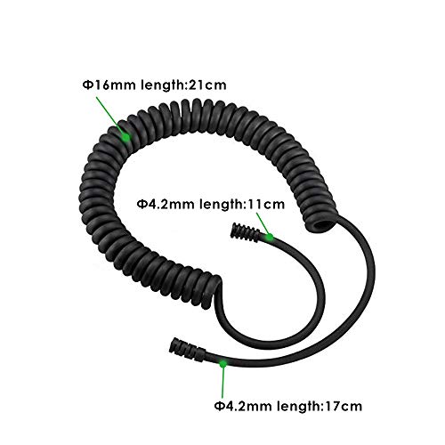 Shoulder Mic Waterproof Handheld Speaking Microphone 2 Pin Radio Mic with PTT for Sanzuco,Baofung Kenwood TYT HYT 2 Way Radio Retevis, Walkie Talkie Speaker Mic (1 Pack)