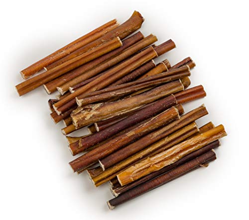 Loyalty Dog Treats Beef Bully Sticks for Dogs Bulk | All Natural, Single Ingredient, Natural Scent, Dehydrated Dental Chew | 5-6 Inch; 30 Pack