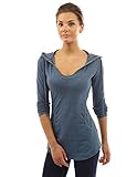 PattyBoutik Women's Hoodie Curve Hem Tunic Top
