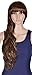 EPYA Women's Light Brown Long Curly Wavy Full Hair Wigs Free Wig Cap