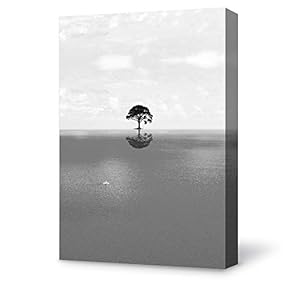 Canvas Wall Art for Living Room,Bedroom Home Artwork Paintings Coast and Horizon Ready to Hang - 12x18 inches