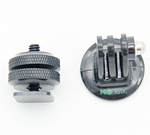PROtastic Hot Shoe > 1/4" Male Screw & GoPro Compatible Mount Adapter : Mount accessories and action cameras on your DSLR!