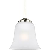 Generation Lighting 6139001EN3-962 Emmons One - Light Mini-Pendant Hanging Modern Fixture, Brushed Nickel
