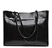 Covelin Women's Handbag Genuine Leather Tote Shoulder Bags Soft Hot Black