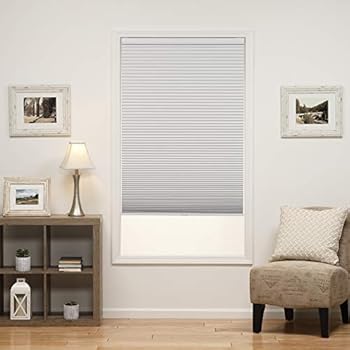 DEZ Furnishings QEWT310640 Cordless Blackout Cellular Shade, 31W x 64L Inches, White