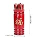 THY COLLECTIBLES Chinese Fortune Telling Sticks W. Instruction Booklet Red Bamboo Cansiter Golden FU