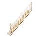 Lowpricenice Pre-Assembled Wooden Staircase Stair Stringer Step with Right Handrail Dollhouse Furniture
