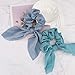 TOBATOBA 15Pcs Hair Scrunchies Satin Silk Elastic Hair Bands Hair Scarf Ponytail Holder Scrunchy Ties Vintage Accessories for Women,2 Style