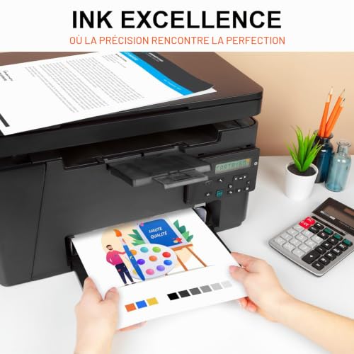 308 XL Print Cartridges, 308XL Black and Colour Cartridges Compatible with Original HP 308 Ink Cartridges for HP DeskJet 2900 4300 Envy 6110e 6120e 6122e 6130e 6520e 6530e 6532e 7220e