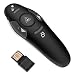 DinoFire Wireless Presenter RF 2.4GHz USB PowerPoint Presentation Clicker PPT Remote Control Pointer Slide Advancer Support Mac primary