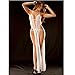 GONKOMA Women's Lace Underwear Women Transparent Lace Lingerie Dress Nightwear (Free Size, White)