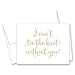 12 cnt Will You Be My Bridesmaid Cards I Can't Tie The Knot Without You (Gold)