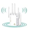 WiFi Extender – WiFi Repeater, WiFi Booster Covers Up to 2500 Sq.ft and 30 Devices, Up to 1200Mbps Dual Band WiFi…