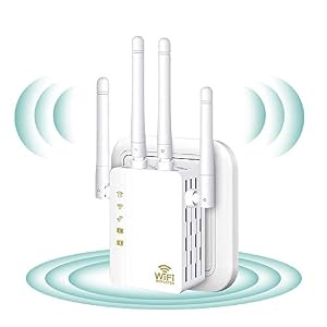 WiFi Extender – WiFi Repeater, WiFi Booster Covers Up to 2500 Sq.ft and 30 Devices, Up to 1200Mbps Dual Band WiFi…