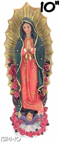 10" Our Lady Of Guadalupe Statue Virgin Mary Catholic Virgen Maria