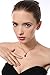 FAPPAC Flower Pendant Necklace Enriched with Swarovski Crystals, 18k Rose Gold Plated - Pink