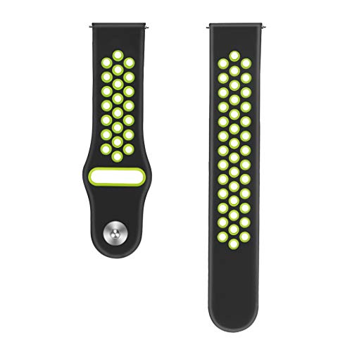 Exteren for Samsung Galaxy Watch Band, Sports Soft Silicone Replacement Band Wrist Strap for Samsung Galaxy Watch active (Green)