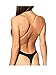Leright Women's U Plunge Body Suit Backless Thong Bottom Bridal Shapewear, Black, 36