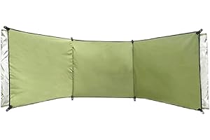 WANLIAN Windbreaks Stove Windscreen Oxford cloth(No included Poles)Camping Beach Windshield Shelter,Backpack Portable Picnic Screen,Sunshade Screen,Outdoor Caravan Privacy Shield,for Garden BBQ Picnic