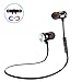 Bluetooth Headphones Sports Wireless Earbuds Sweatproof Headset Magnetic Attraction Stereo Earphones for Running Workout Gym Noise Cancelling Proshine(Black)