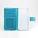 IZENGATE Wallet Case Designed for Samsung Galaxy S5 - PU Leather Flip Cover Folio with Stand (Turquoise Blue)