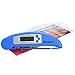 Homdox Instant Read Meat Thermometer with Collapsible Internal Probe, Blue