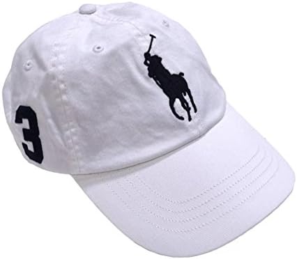 Polo Ralph Lauren Men's Big Pony Chino Sport Baseball Cap w/Adjustable Leather Strap