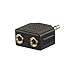 VCE 2-Pack 3.5mm Headphone Y Splitter, Gold Plated 1/8 inch Male to Dual Female Stereo Jack Adapter Compatible with Media Players & Audio Devices