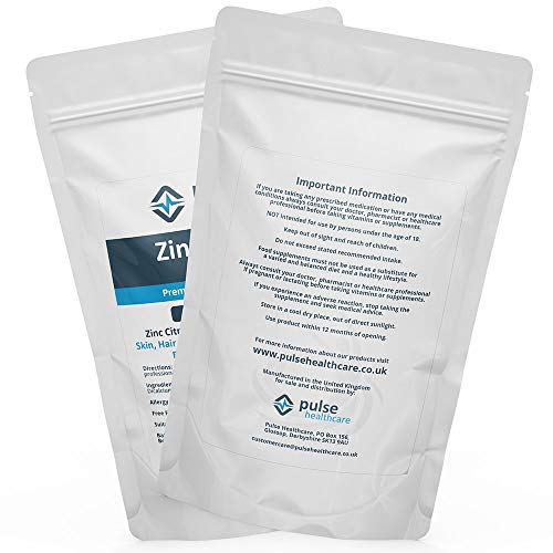 Zinc-Citrate-Tablets-15mg-200-Tablets-High-Strength-150-NRVRDA-Support-of-Immune-System-Skin-Health-Hair-Nails-Fertility-Manufactured-in-The-UK-Pulse-Healthcare-Supplements