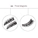 BONNIE CHOICE Triple 3 Magnetic False Eyelashes No Glue, 0.2mm Ultra Thin Magnet Lightweight & Easy to Wear Best 3D Full Eyes Reusable Eyelashes Extensions With Applicator (4 PCS/1 Pair + 1 Tweezers)