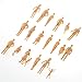 Kingzer 20pcs G Scale Unpainted Model Train People Figures (1:30)