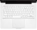 Kuzy - WHITE Keyboard Silicone Cover Skin for Macbook / Macbook Pro 13