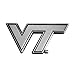 FANMATS 14941 Virginia Tech Hokies 3D Chrome Metal Auto Emblem