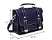 EOSUSI Women's Faux Leather Briefcases Messenger Bag Ladies Handbags, Blue