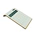【Letitfly】 Calculator, Slim Elegant Design, Office/Home Electronics, Dual Powered Desktop Calculator, Solar Power, 10 Digits, Tilted LCD Display, Inclined Design, White (Slim2) primary