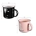 ROSA&ROSE Novelty Coffee Mugs Ceramer Mug Set of 2 Porcelain Cup Coffee Mugs Couple 12oz- Unique Gifts Set and Wedding For Bride (Mr &Mrs)