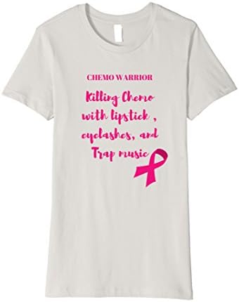 Womens CHEMO WARRIOR: Killing Chemo with lipstick tee