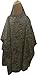 Fire Force Military Style Ripstop Nylon Poncho Size: 55 x 90 Made in U.S.A. Ripstop Rain Poncho (MARPAT Woodland)