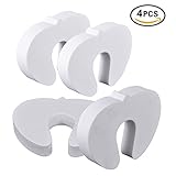 KINGLAKE 4Pcs Children Finger Pinch Protector Guard Foam Door Stoppers Cushion Kids Door Jammer Baby Finger Hand Safety Door Stop Guard