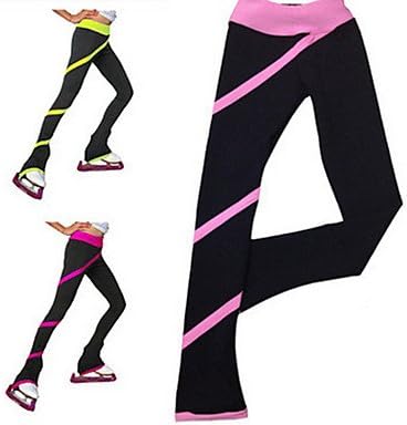 Skating Dress Figure Skating Pants Women's Kid's Girls' Ice Thermal/Warm Sweat-wicking Practise Activewear Skating Wear High Elasticity, s