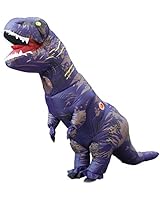 Kooy Inflatable Adult Dinosaur Costume T-Rex Cosplay Suit Fancy Dress Halloween Party Cloth (Purple)