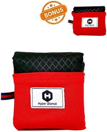 Pocket Outdoor Travel Blanket (2-Pack) Small & Large Portable Throw | Heavy-Duty, Waterproof Nylon | Thin, Compact | Ideal for Camping, Hiking, Picnics, Beach, Park