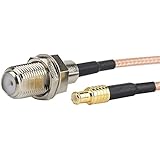 MCX Male to F Female Connectors 2pcs 6"/0.5ft RF Coaxial Cable Assembly Eagles(TM)