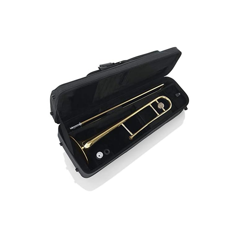 Gator Cases Lightweight Polyfoam Trombone Case with Removable Strap and