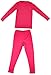 Cuddl Duds Girls Long Sleeve Crew Neck and Pant Thermal Set-DarkPink, S (6-6x)