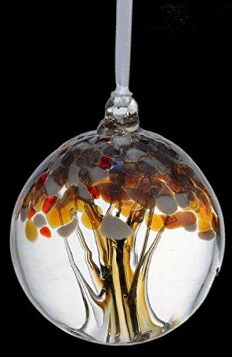 D&J Glassware Anniversary Tree of Life Glass Friendship Ball